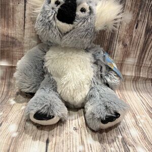 Gray and White Stuffed Koala Toy